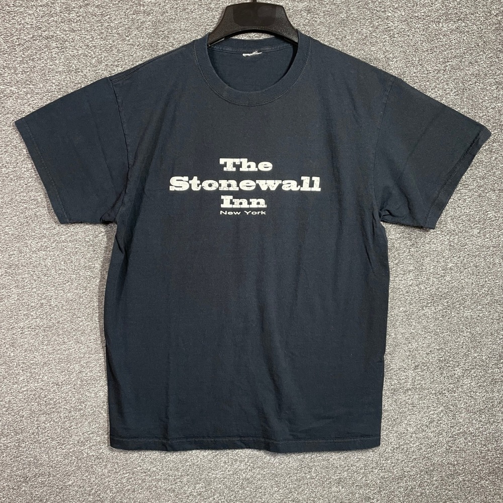 The Stonewall Inn New York Leonard Fink Photo Graphic T-Shirt Mens Black L